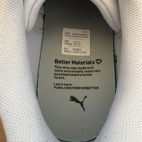 PUMA Smash v3 Platform Sneakers Size 7 White/Black/Gold School Tennis Casual - Picture 4 of 11